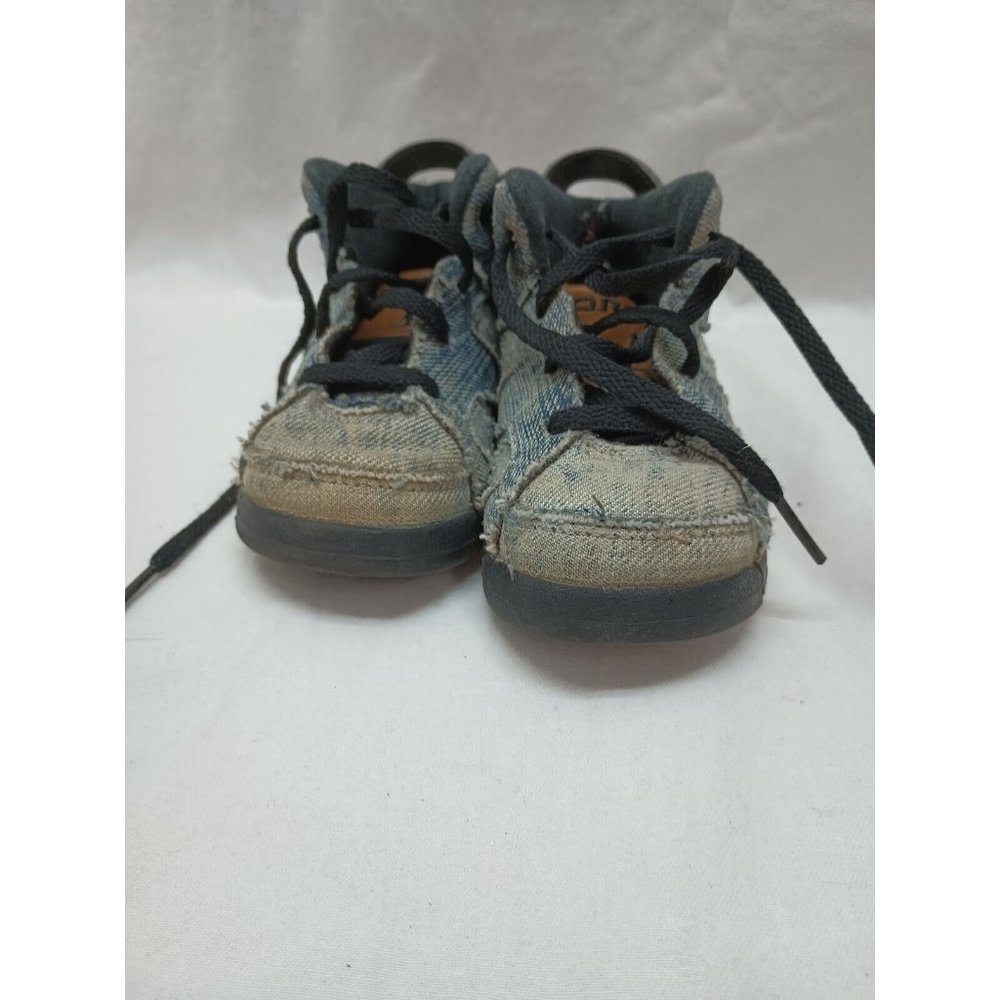 Nike Jordan 6 Retro TD Toddler Little Kids Shoes Washed Denim CV5488-401 Size 7C